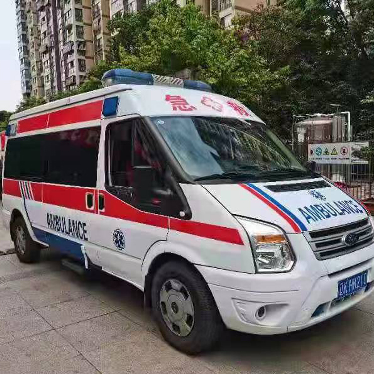 汶上长途救护车护送病人返乡